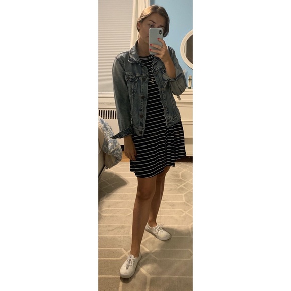 Black/ white striped Dress - Picture 2 of 2